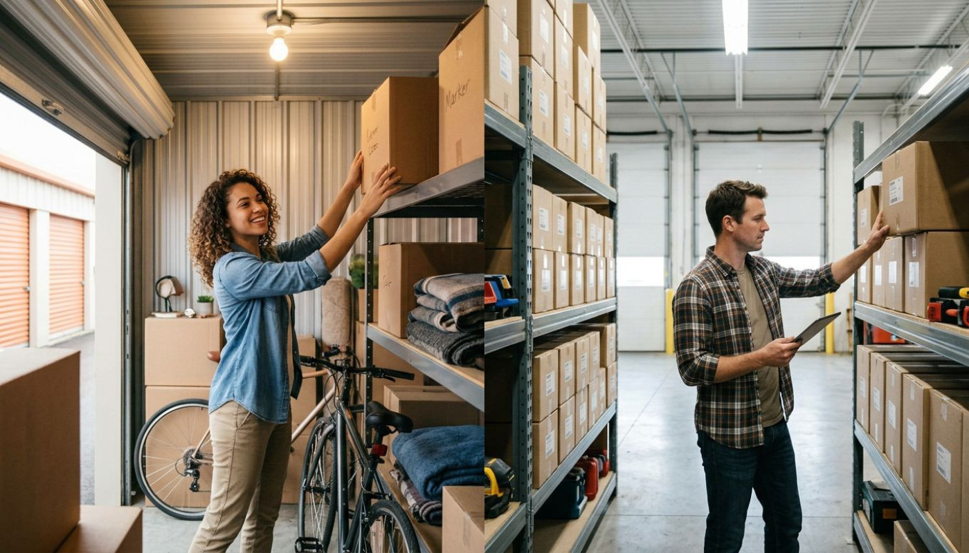 Stockage pour particuliers vs professionnels : guide comparatif